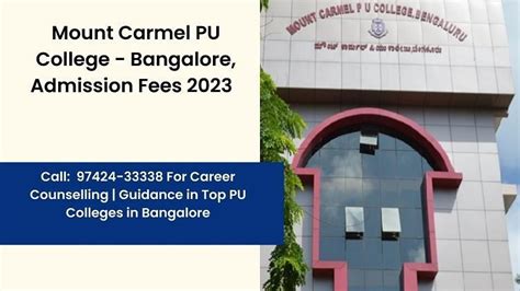 mount carmel college puc admission.